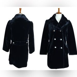 Vintage Sealane by Hillmore Elegant Black Double-Breasted faux fur Women’s coat